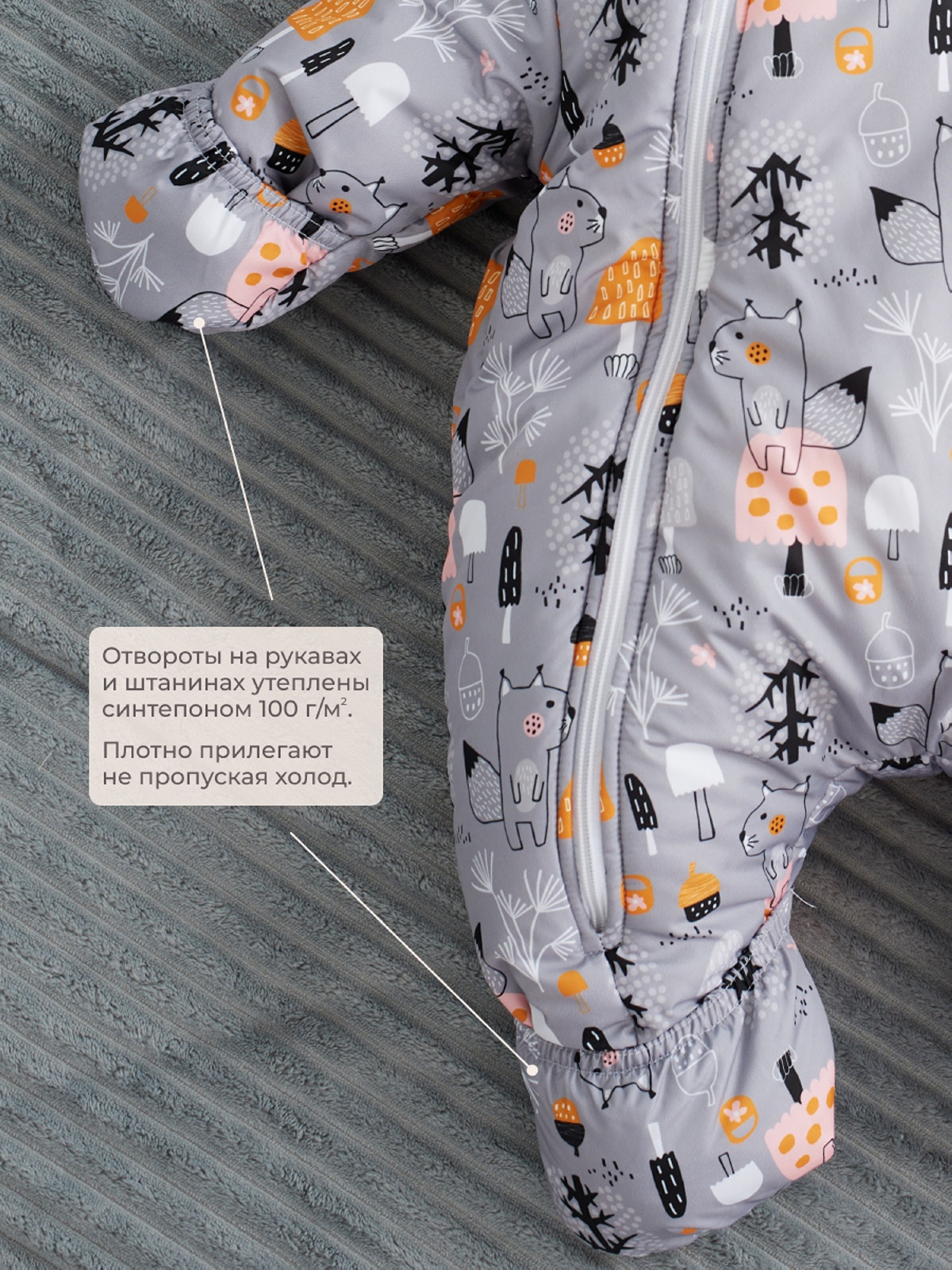 Зимний комбинезон утепленный "Белки" Зимний комбинезон утепленный "Белки"
